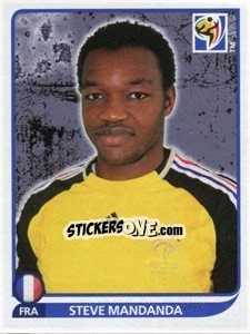 Sticker Steve Mandanda - FIFA World Cup South Africa 2010 n. 90 - Panini