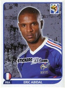 Sticker Eric Abidal - FIFA World Cup South Africa 2010 n. 92 - Panini