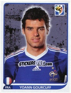 Sticker Yoann Gourcuff - FIFA World Cup South Africa 2010 - Panini