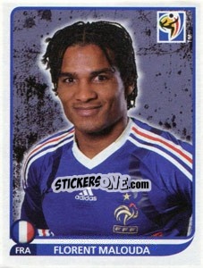 Cromo Florent Malouda - FIFA World Cup South Africa 2010 - Panini