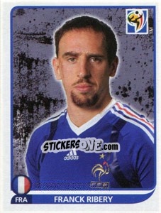 Sticker Franck Ribery - FIFA World Cup South Africa 2010 n. 100 - Panini