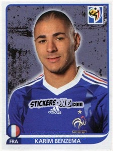 Figurina Karim Benzema - FIFA World Cup South Africa 2010 - Panini