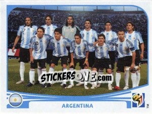 Figurina Team Photo - FIFA World Cup South Africa 2010 - Panini