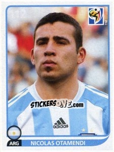 Sticker Nicolas Otamendi - FIFA World Cup South Africa 2010 n. 112 - Panini