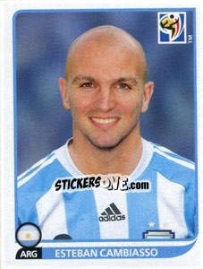 Sticker Esteban Cambiasso - FIFA World Cup South Africa 2010 - Panini