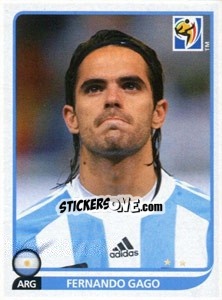 Cromo Fernando Gago - FIFA World Cup South Africa 2010 - Panini