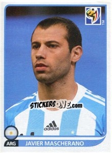 Sticker Javier Mascherano - FIFA World Cup South Africa 2010 n. 116 - Panini