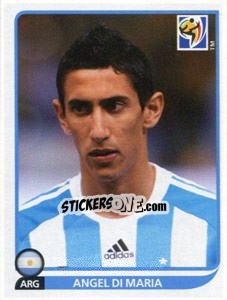 Sticker Angel Di Maria - FIFA World Cup South Africa 2010 n. 119 - Panini