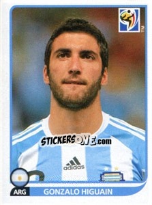 Sticker Gonzalo Higuain - FIFA World Cup South Africa 2010 n. 120 - Panini