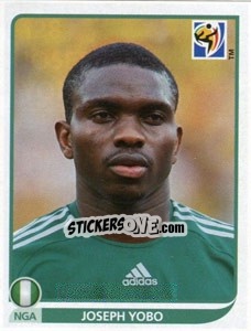 Sticker Joseph Yobo - FIFA World Cup South Africa 2010 n. 128 - Panini