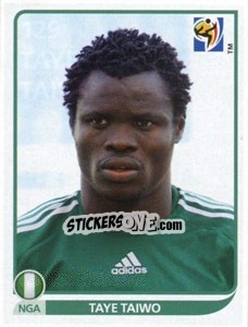 Sticker Taye Taiwo - FIFA World Cup South Africa 2010 - Panini