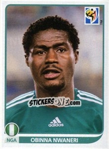 Sticker Obinna Nwaneri - FIFA World Cup South Africa 2010 n. 130 - Panini