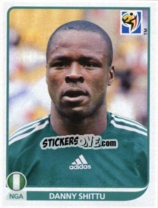 Sticker Danny Shittu - FIFA World Cup South Africa 2010 - Panini