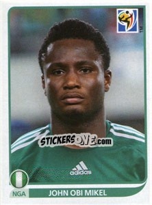 Sticker John Obi Mikel - FIFA World Cup South Africa 2010 n. 135 - Panini