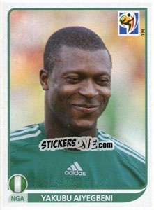 Sticker Yakubu Aiyegbeni - FIFA World Cup South Africa 2010 n. 143 - Panini