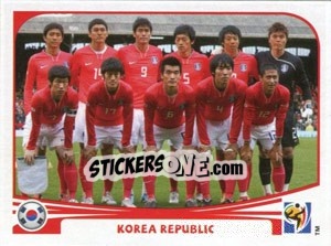 Cromo Team Photo - FIFA World Cup South Africa 2010 - Panini