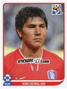Sticker Kim Dong-Jin - FIFA World Cup South Africa 2010 n. 151 - Panini