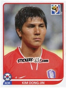 Sticker Kim Dong-Jin - FIFA World Cup South Africa 2010 - Panini