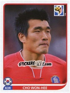Sticker Cho Won-Hee - FIFA World Cup South Africa 2010 n. 155 - Panini