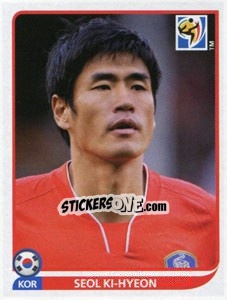Sticker Seol Ki-Hyeon - FIFA World Cup South Africa 2010 n. 160 - Panini