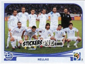 Figurina Team Photo - FIFA World Cup South Africa 2010 - Panini