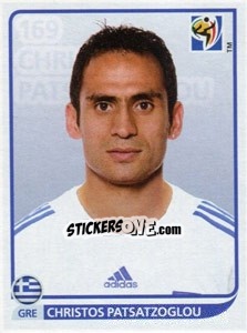 Sticker Christos Patsatzoglou - FIFA World Cup South Africa 2010 - Panini