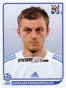 Sticker Avraam Papadopoulos - FIFA World Cup South Africa 2010 - Panini