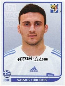 Sticker Vasilis Torosidis - FIFA World Cup South Africa 2010 - Panini