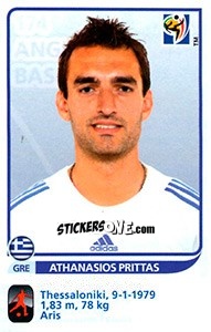 Sticker Athanasios Prittas - FIFA World Cup South Africa 2010 - Panini
