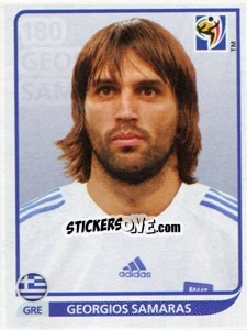 Sticker Georgios Samaras - FIFA World Cup South Africa 2010 n. 180 - Panini