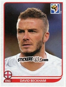 Cromo David Beckham - FIFA World Cup South Africa 2010 - Panini