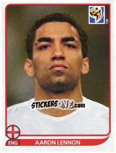 Sticker Aaron Lennon - FIFA World Cup South Africa 2010 - Panini