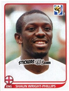 Sticker Shaun Wright-Phillips - FIFA World Cup South Africa 2010 - Panini
