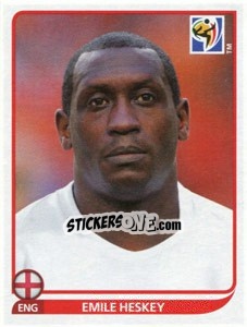 Sticker Emile Heskey - FIFA World Cup South Africa 2010 - Panini