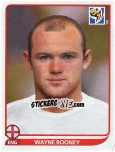 Sticker Wayne Rooney - FIFA World Cup South Africa 2010 n. 198 - Panini