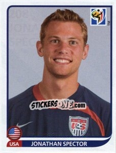 Sticker Jonathan Spector - FIFA World Cup South Africa 2010 - Panini