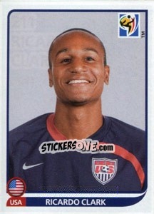 Sticker Ricardo Clark - FIFA World Cup South Africa 2010 - Panini