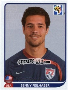 Cromo Benny Feilhaber - FIFA World Cup South Africa 2010 - Panini