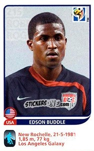Sticker Edson Buddle - FIFA World Cup South Africa 2010 n. 215x - Panini