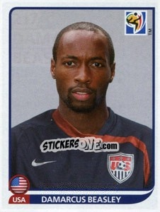 Sticker Damarcus Beasley - FIFA World Cup South Africa 2010 n. 217 - Panini