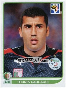 Sticker Lounes Gaouaoui - FIFA World Cup South Africa 2010 - Panini