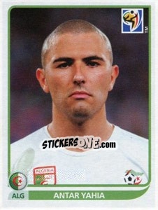 Sticker Antar Yahia - FIFA World Cup South Africa 2010 - Panini