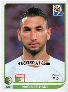 Sticker Nadir Belhadj - FIFA World Cup South Africa 2010 - Panini