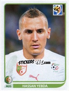 Figurina Hassan Yebda - FIFA World Cup South Africa 2010 - Panini