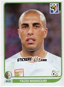 Sticker Yazid Mansouri - FIFA World Cup South Africa 2010 - Panini
