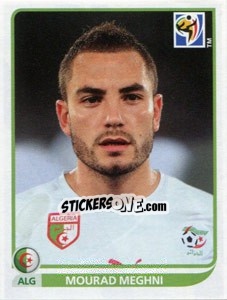 Sticker Mourad Meghni - FIFA World Cup South Africa 2010 - Panini