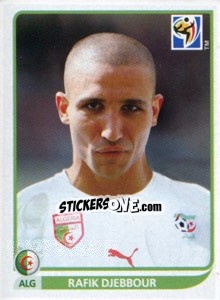 Sticker Rafik Djebbour - FIFA World Cup South Africa 2010 - Panini