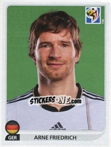 Cromo Arne Friedrich - FIFA World Cup South Africa 2010 - Panini