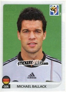 Sticker Michael Ballack - FIFA World Cup South Africa 2010 - Panini