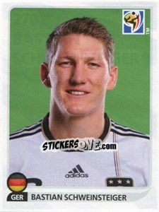 Cromo Bastian Schweinsteiger - FIFA World Cup South Africa 2010 - Panini